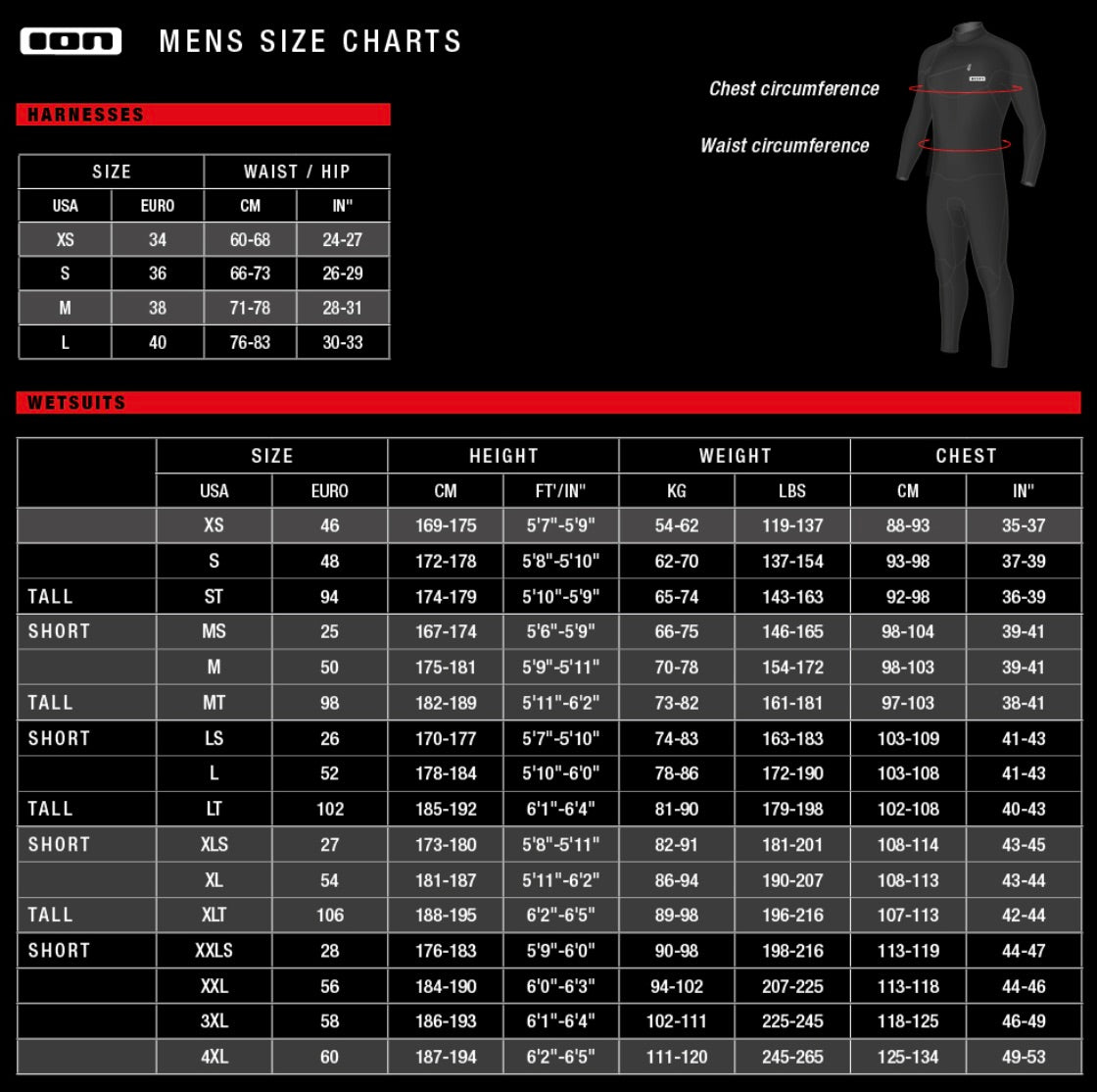 ION Element 5/4 Back Zip Mens wetsuit