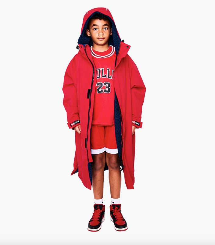 Red Paddle Co Kid's Dry Pro Robe Red 8-13