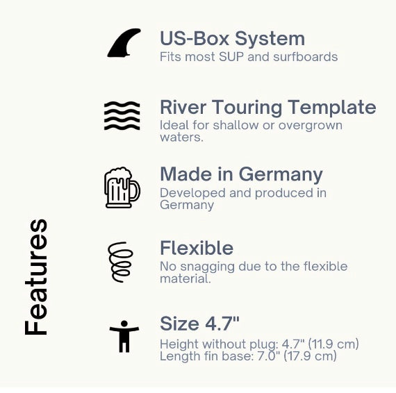 Eisbach Flexible US-Box Single Fin River Touring
