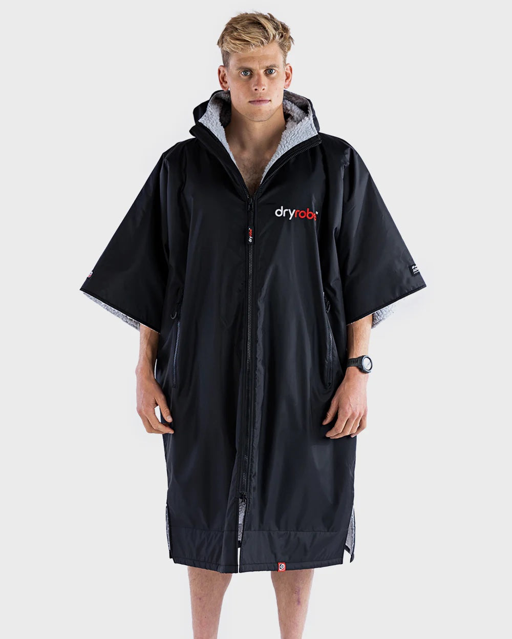 Dryrobe Advance Short Sleeve Black / Grey