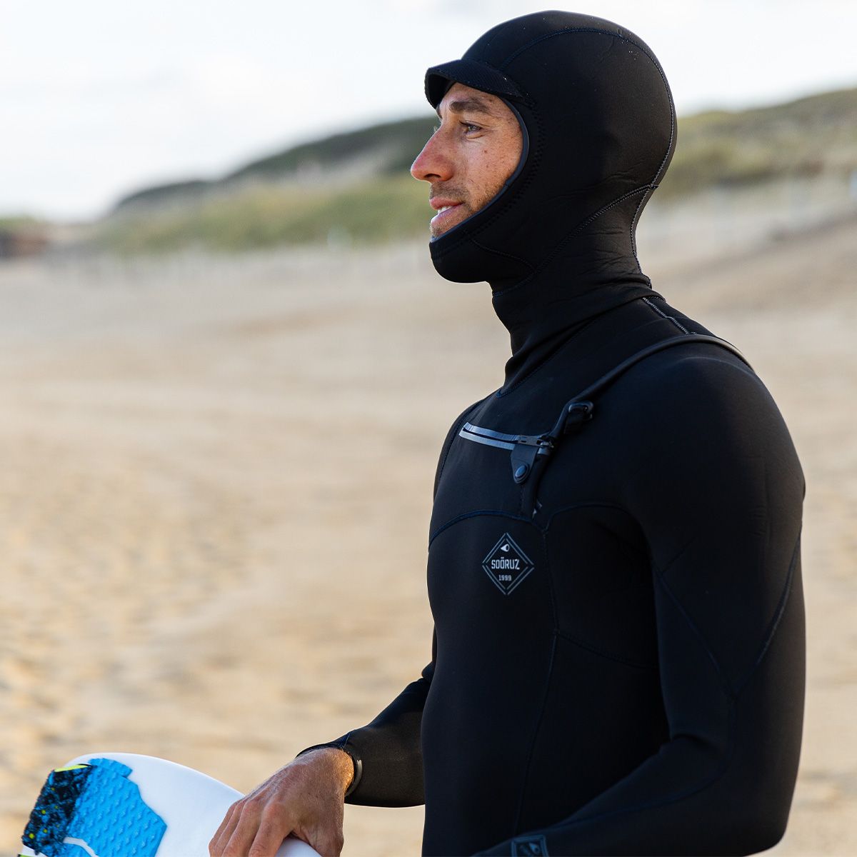 Sooruz FIGHTER Hooded 5/4/3 Fullsuit Chest Zip - Black (H23)
