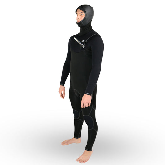 Sooruz GURU+ Hood 6/5/4 Men's Fullsuit Chest Zip - Black (H23)