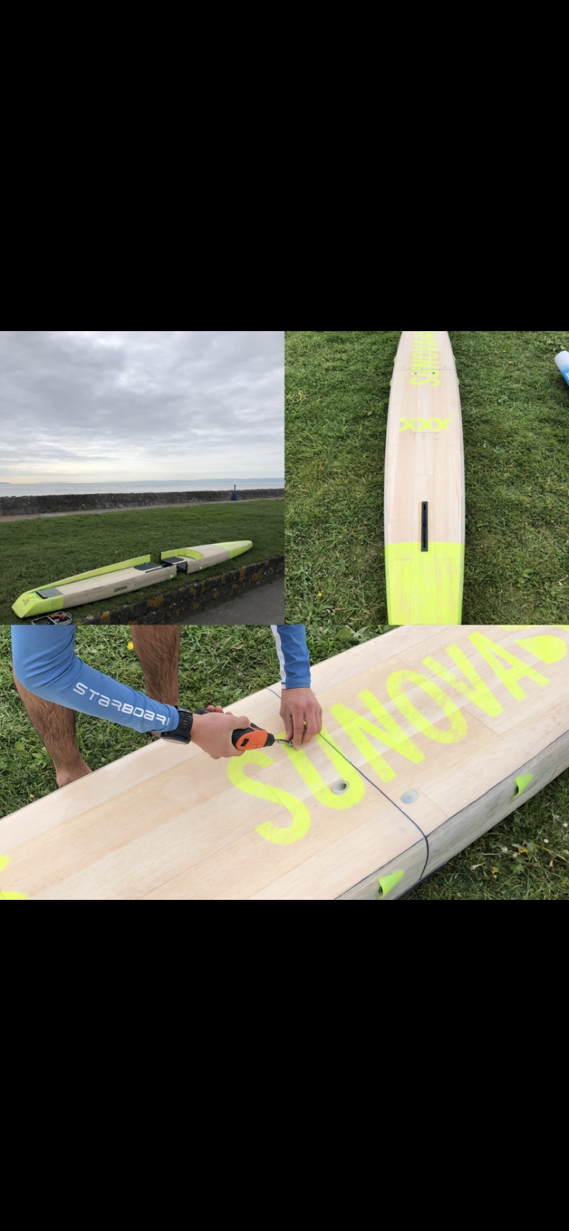 Sunova 2 piece 14ft Fast raceboard