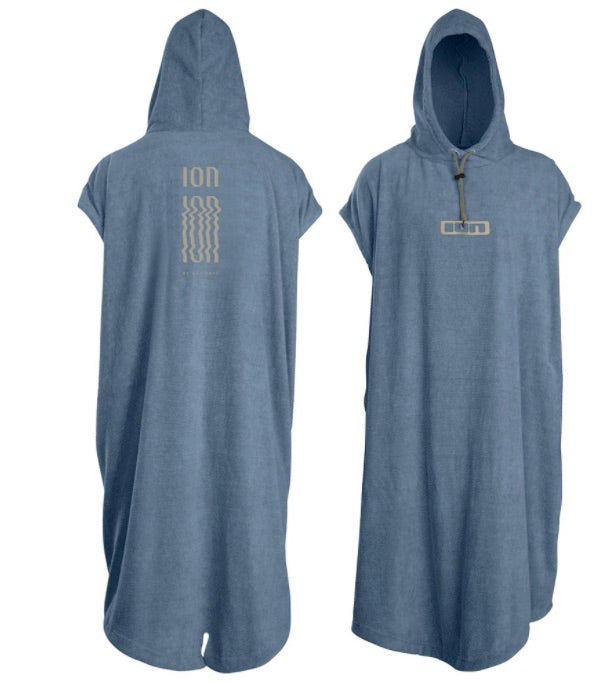 ION Towel Poncho core steel Blue