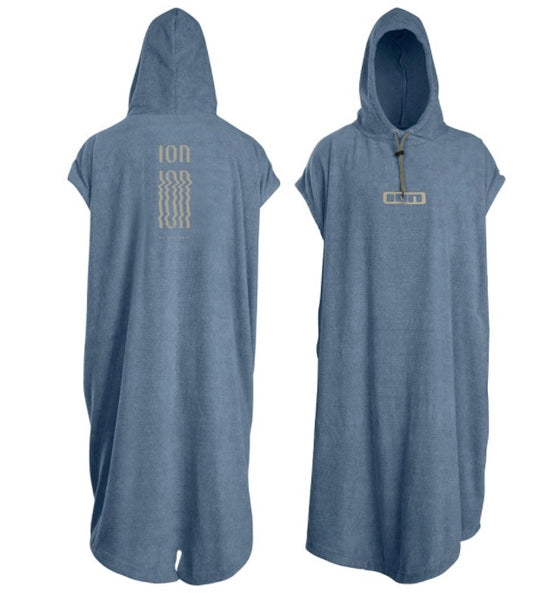 ION Towel Poncho core steel Blue