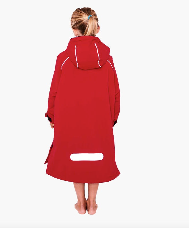 Red Paddle Co Kid's Dry Poncho - Red 4-9 years