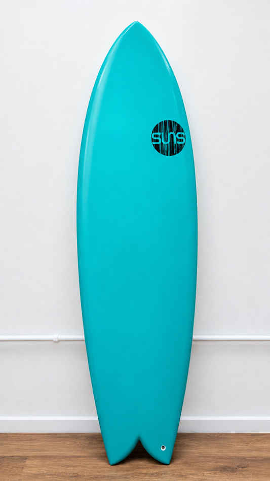 SUNS Pisces 5'8' x 19 9/16' x 2 9/16' - 29.6 litres TEAL