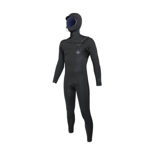 Sooruz FIGHTER Hooded 5/4/3 Fullsuit Chest Zip - Black (H23)