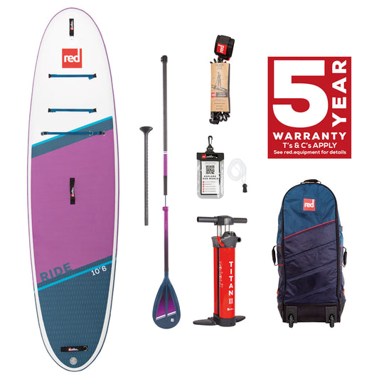Red Paddle Co Ride 10'6 X 32' Package Purple