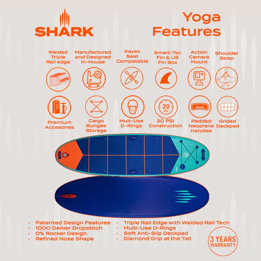 Shark SUPs Yoga Paddleboard