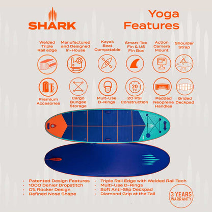 Shark SUPs Yoga Paddleboard